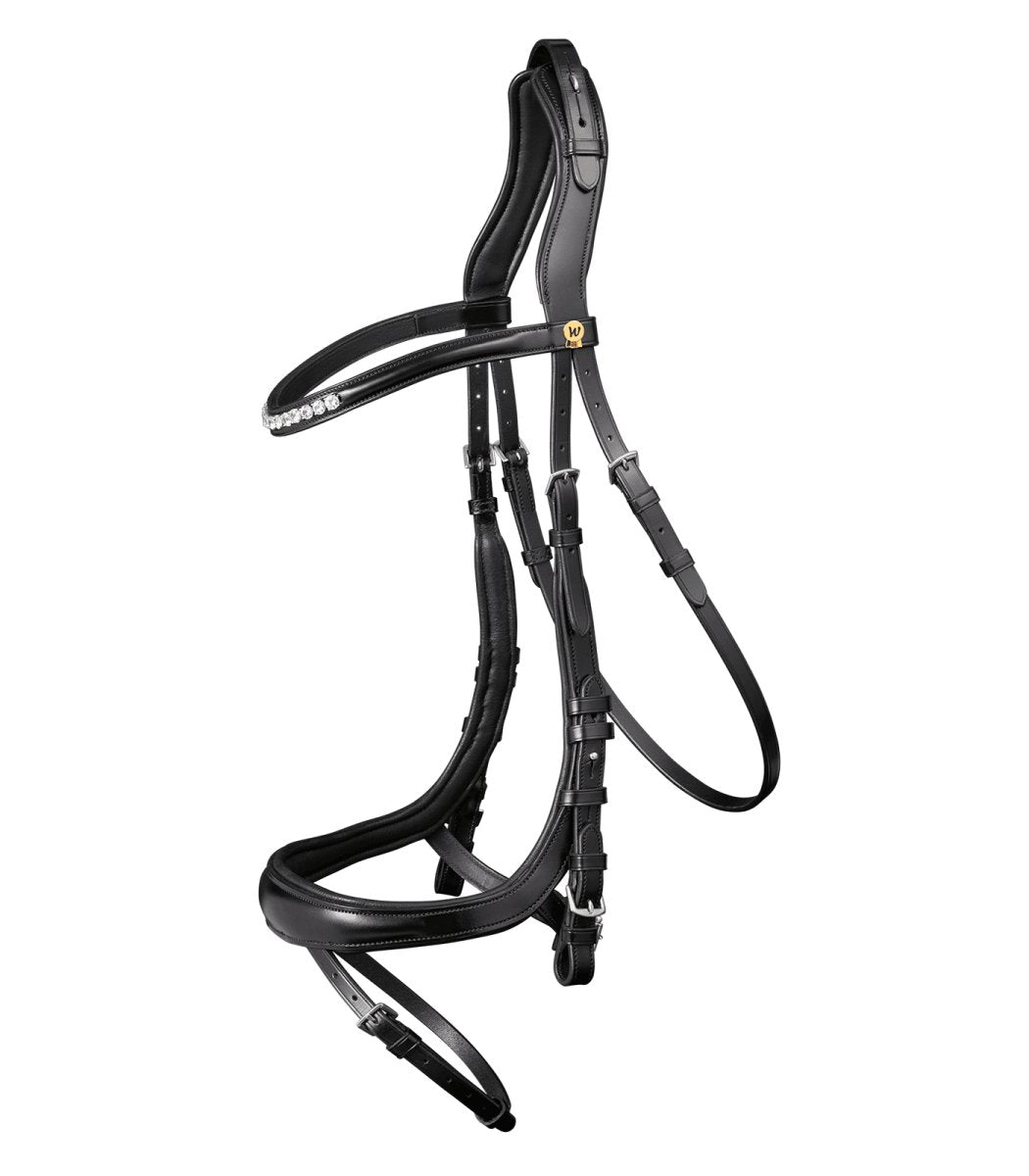 S Line Bridle Sensation - Engelsk Kombineret Trense Sort